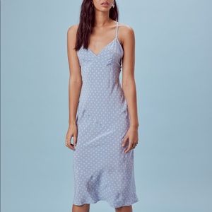 Forloveandlemons sweetheart midi dress periwinkle